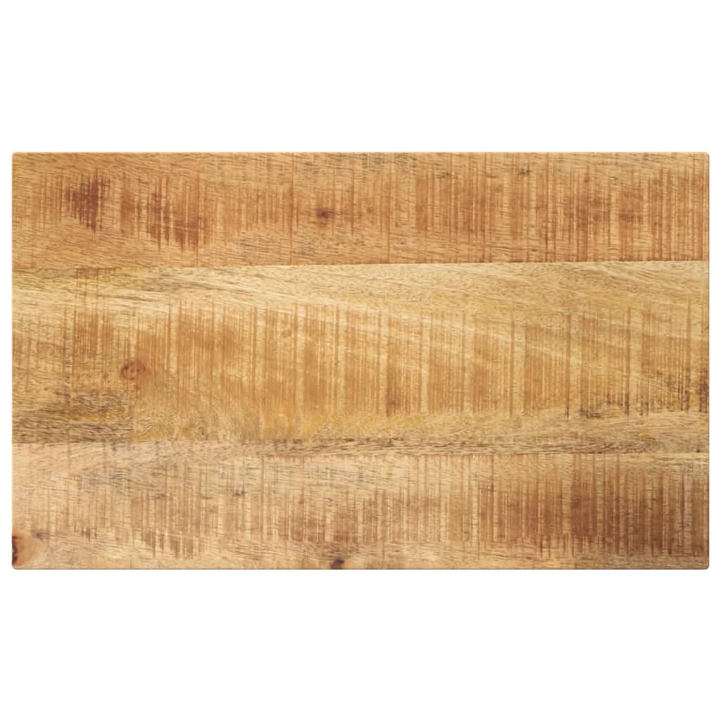 Tischplatte 50x30x3,8 Cm Rechteckig Raues Massivholz Mango