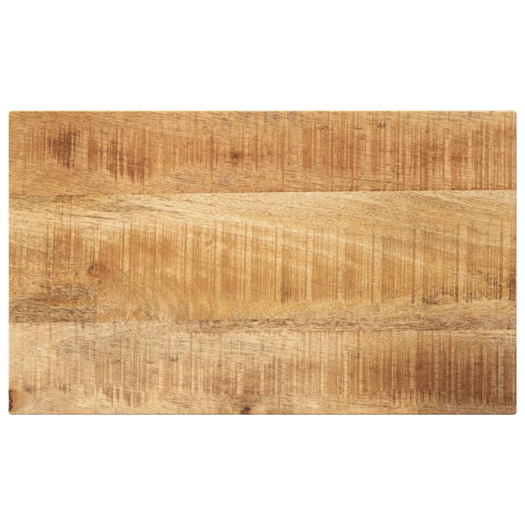 Tischplatte 60x30x2,5 Cm Rechteckig Raues Massivholz Mango