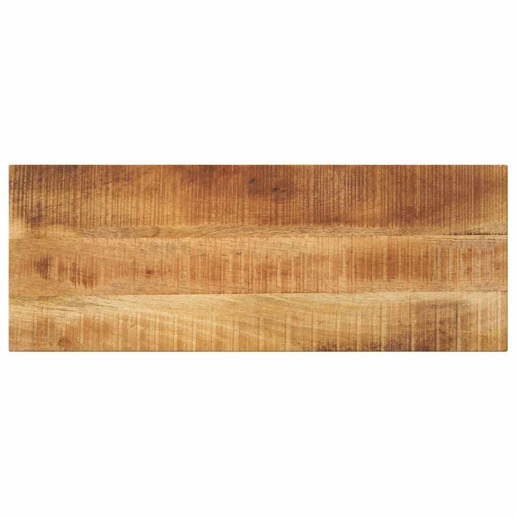 Tischplatte 70x40x3,8 Cm Rechteckig Raues Massivholz Mango