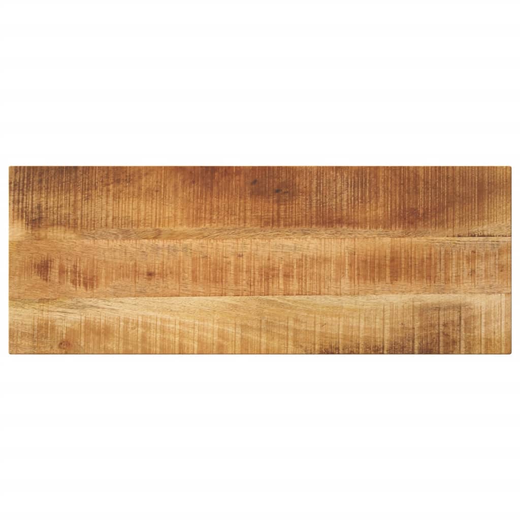 Tischplatte 80x20x2,5 Cm Rechteckig Raues Massivholz Mango