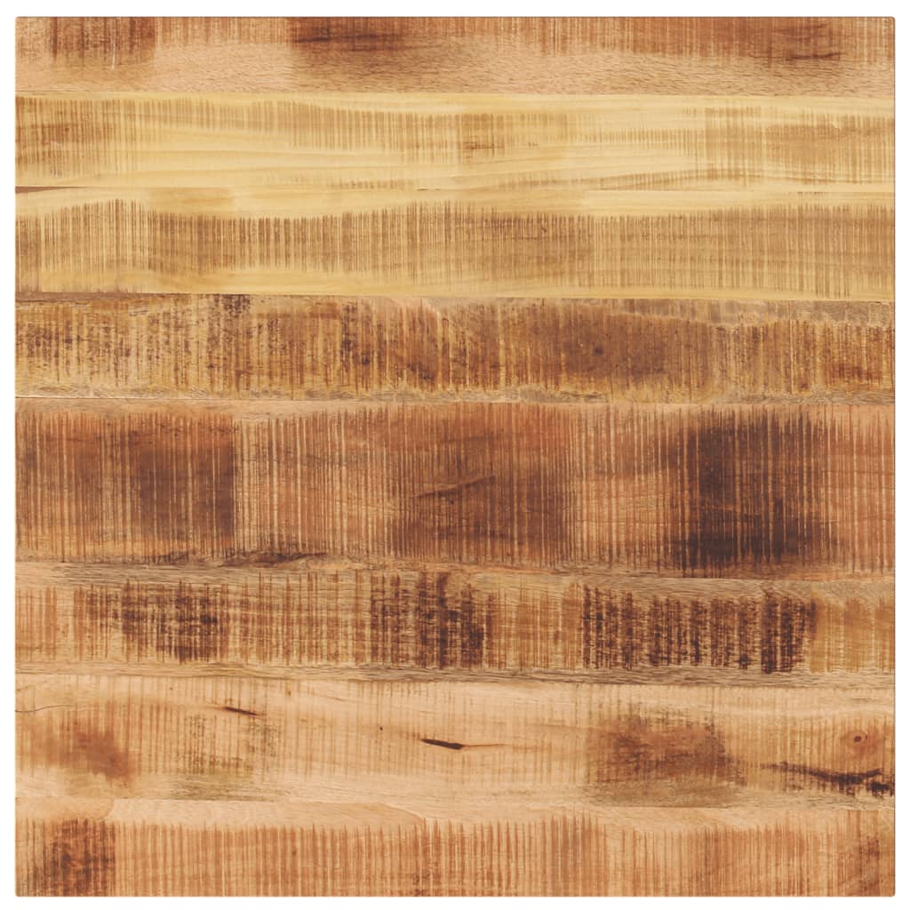 Tischplatte 80x80x1,5 Cm Quadratisch Raues Massivholz Mango