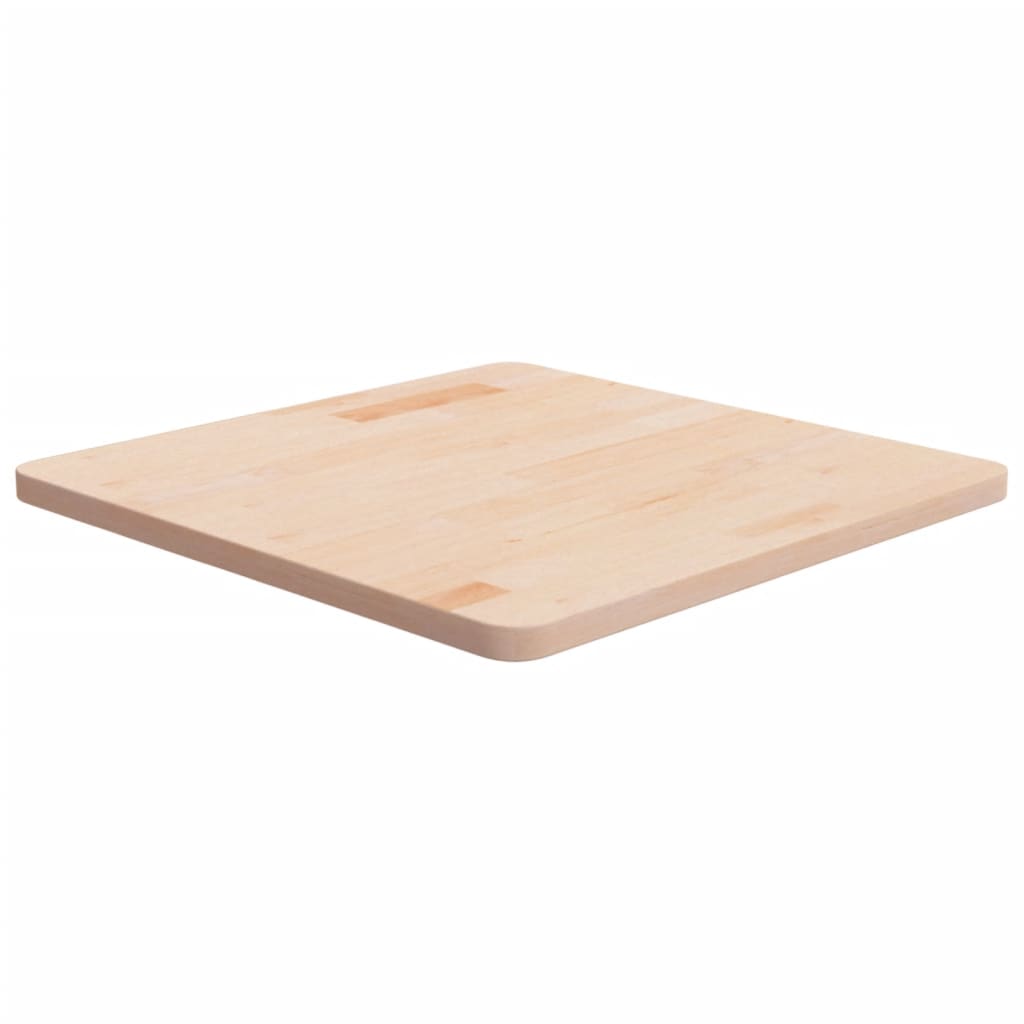 Tischplatte Quadratisch 60x60x2,5 Cm Eichenholz Unbehandelt
