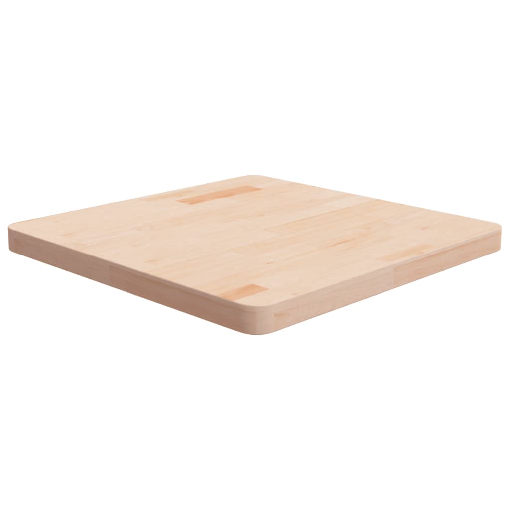 Tischplatte Quadratisch 60x60x4 Cm Eichenholz Unbehandelt