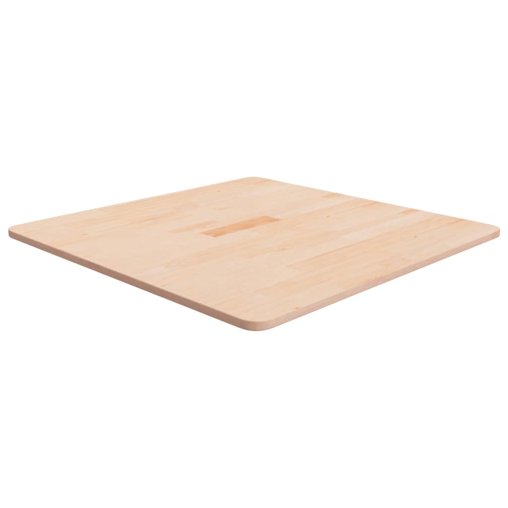 Tischplatte Quadratisch 70x70x1,5 Cm Eichenholz Unbehandelt