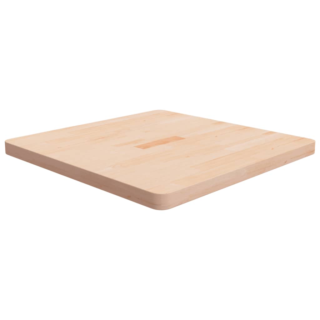 Tischplatte Quadratisch 70x70x4 Cm Eichenholz Unbehandelt