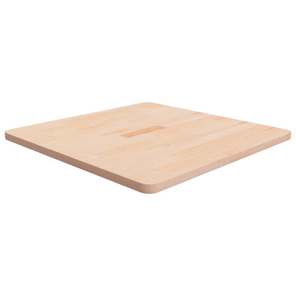 Tischplatte Quadratisch 70x70x2,5 Cm Eichenholz Unbehandelt