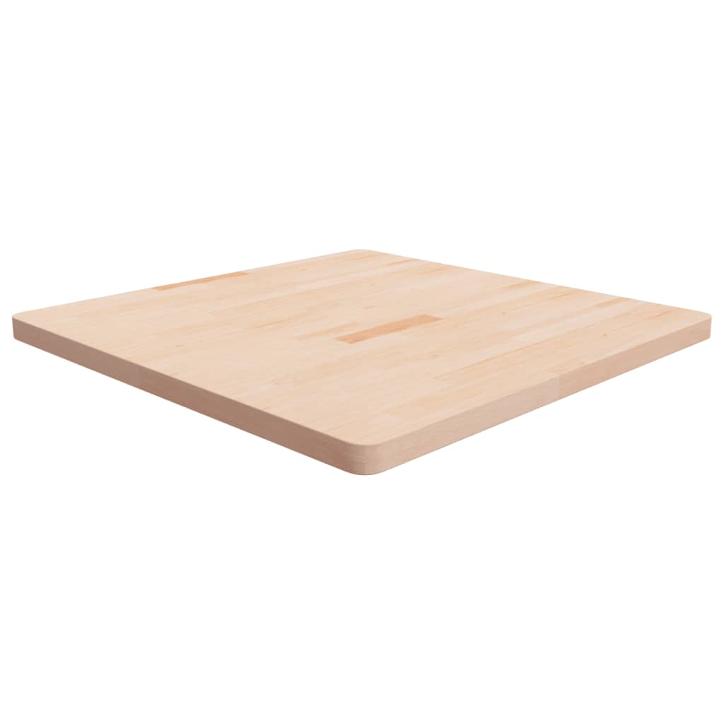 Tischplatte Quadratisch 90x90x4 Cm Eichenholz Unbehandelt