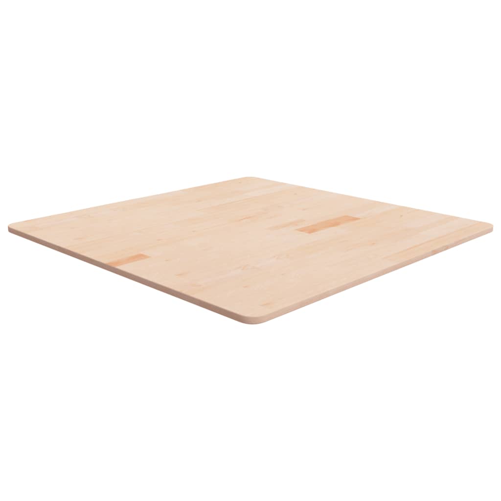 Tischplatte Quadratisch 90x90x1,5 Cm Eichenholz Unbehandelt