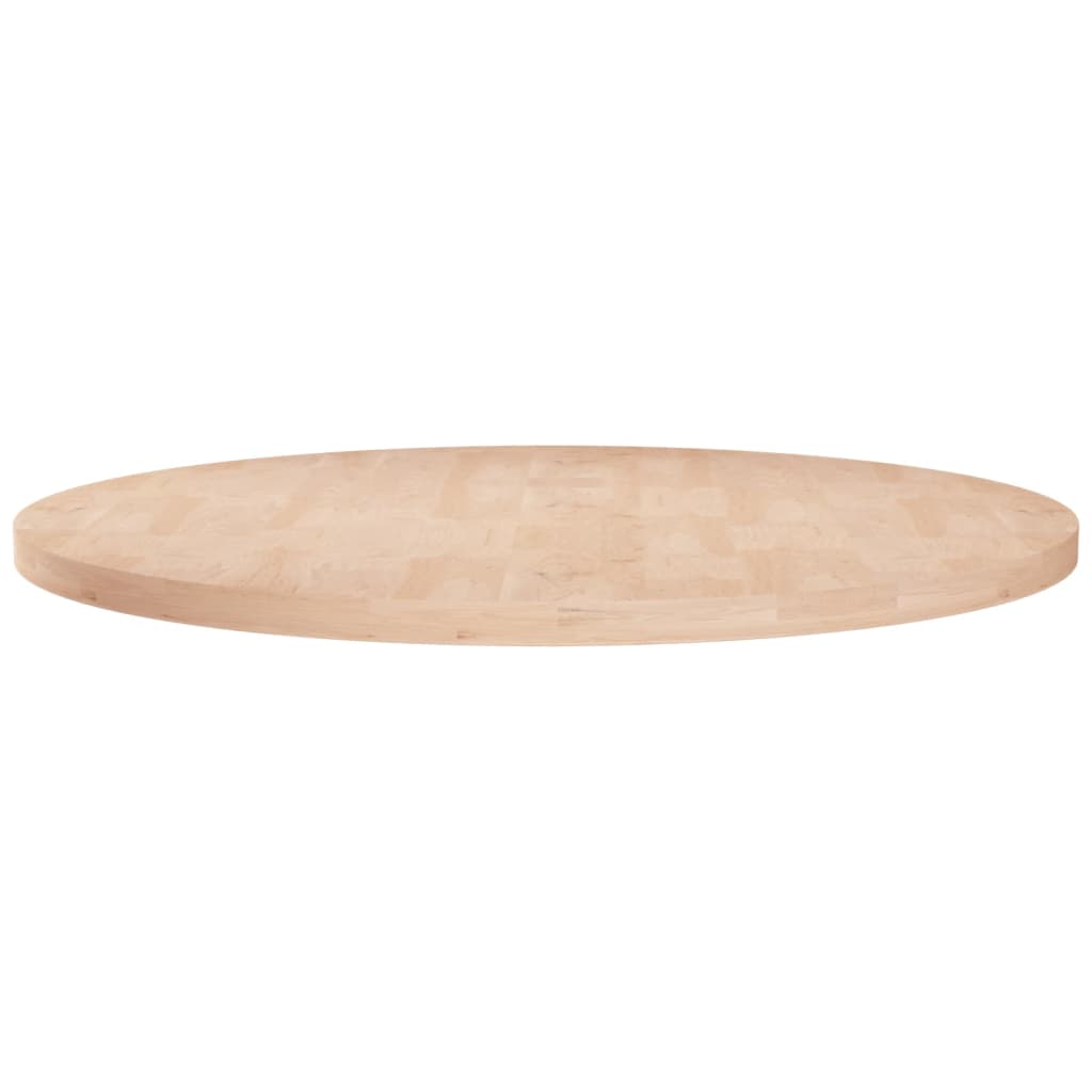 Runde Tischplatte Ø60x2,5 Cm Unbehandeltes Massivholz Eiche