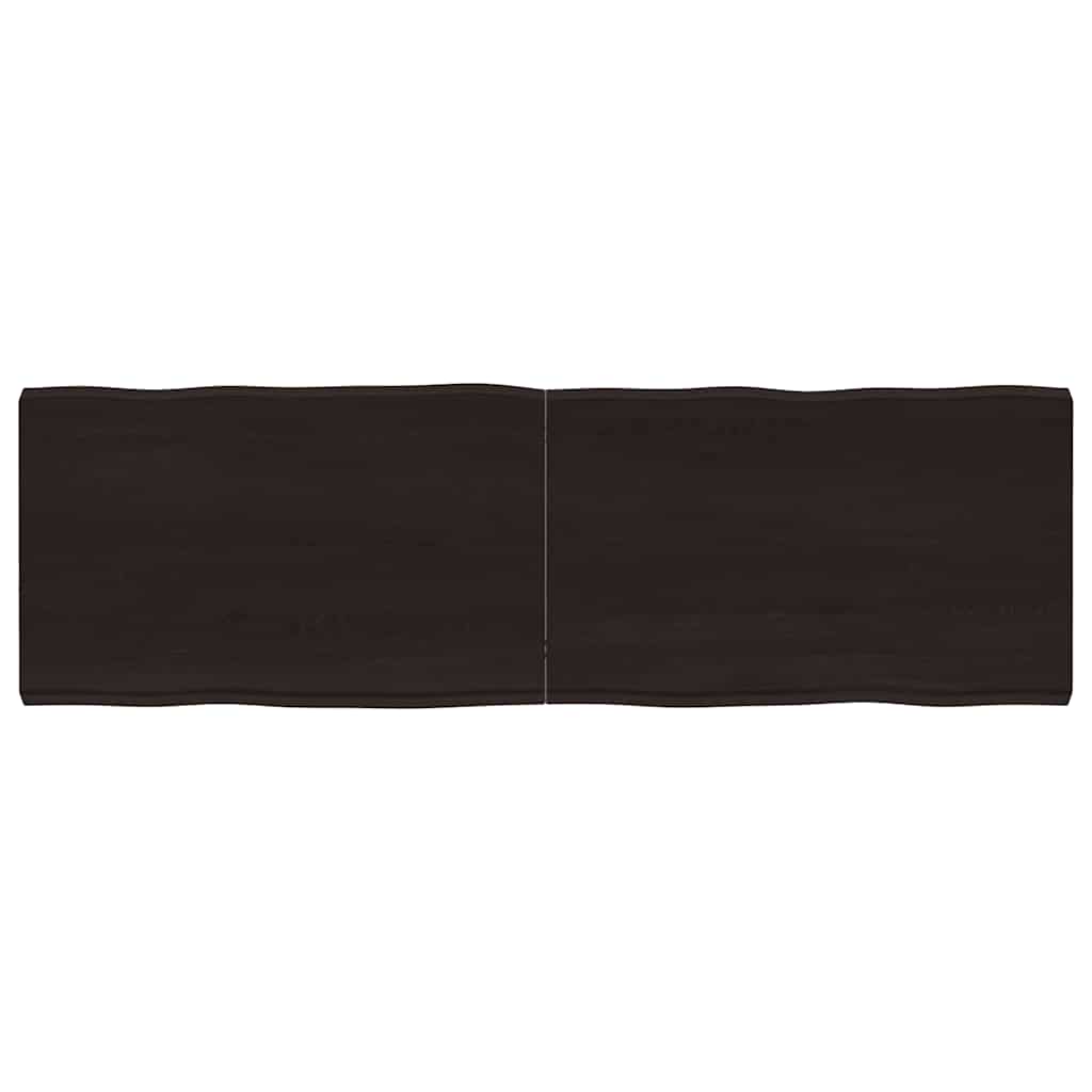 Tischplatte 160x50x(2-6) Cm Massivholz Behandelt Baumkante