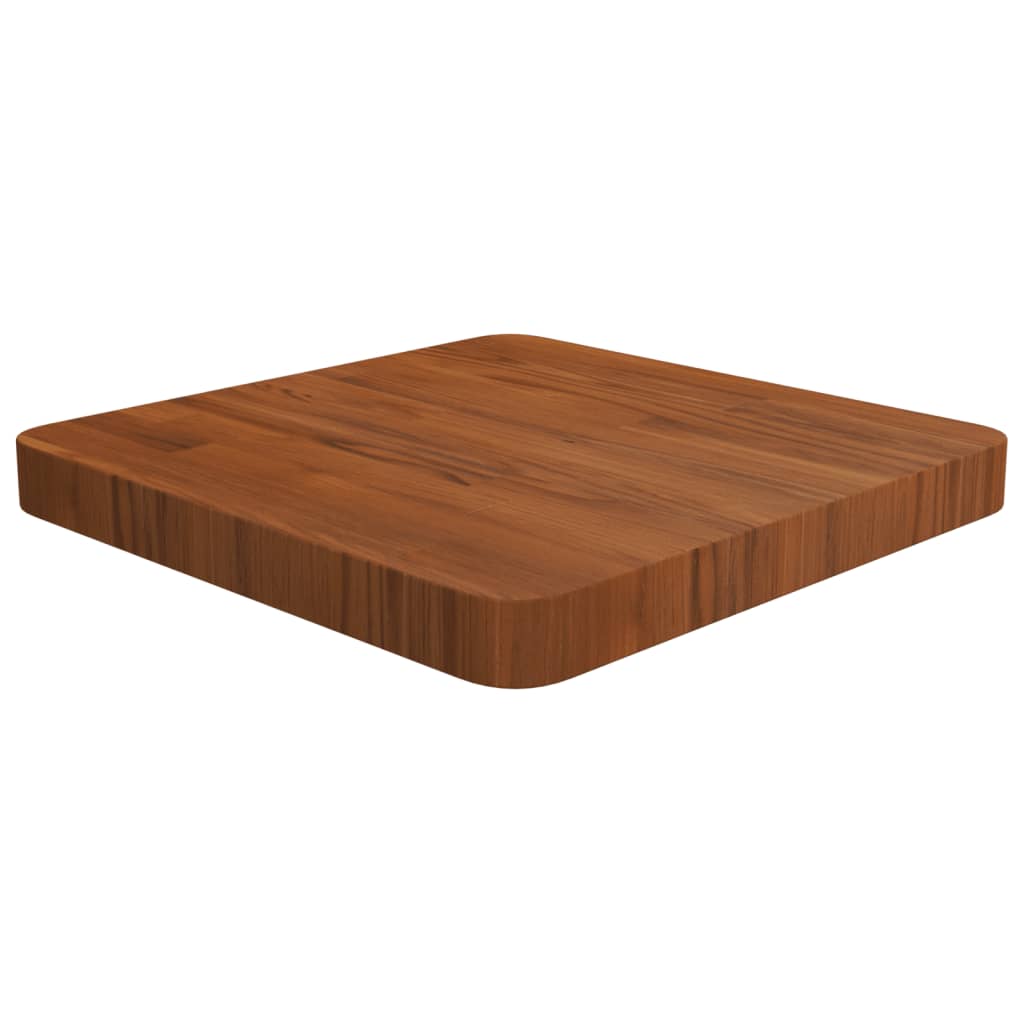 Tischplatte Quadratisch Dunkelbraun 40x40x4cm Behandelte Eiche