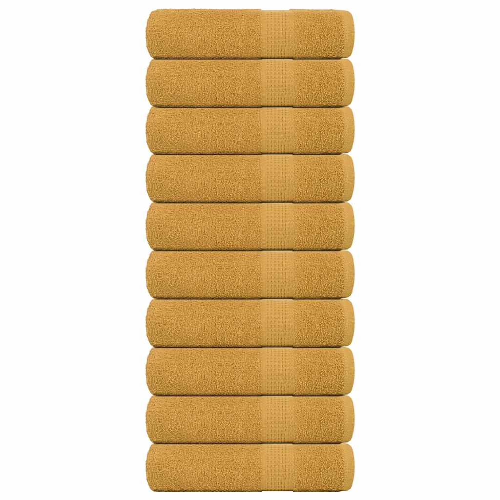 Badetücher Frogn 10 Stk. Gold 100x150 Cm 360 G/m²