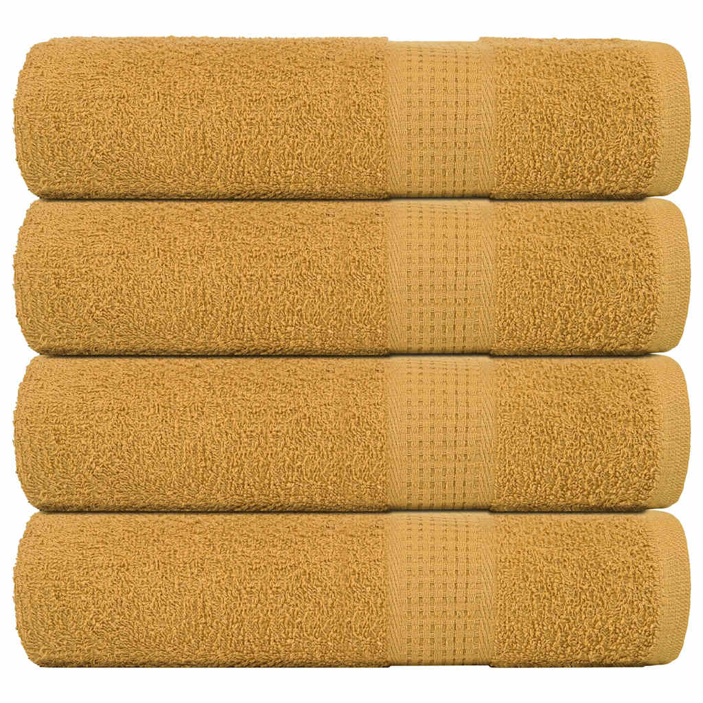 Badetücher Frogn 4 Stk. Gold 100x150 Cm 360 G/m²