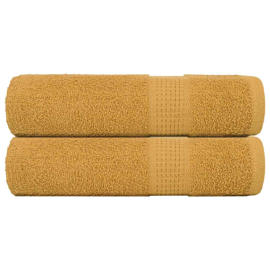 Badetücher Frogn 2 Stk. Gold 100x150 Cm 360 G/m²