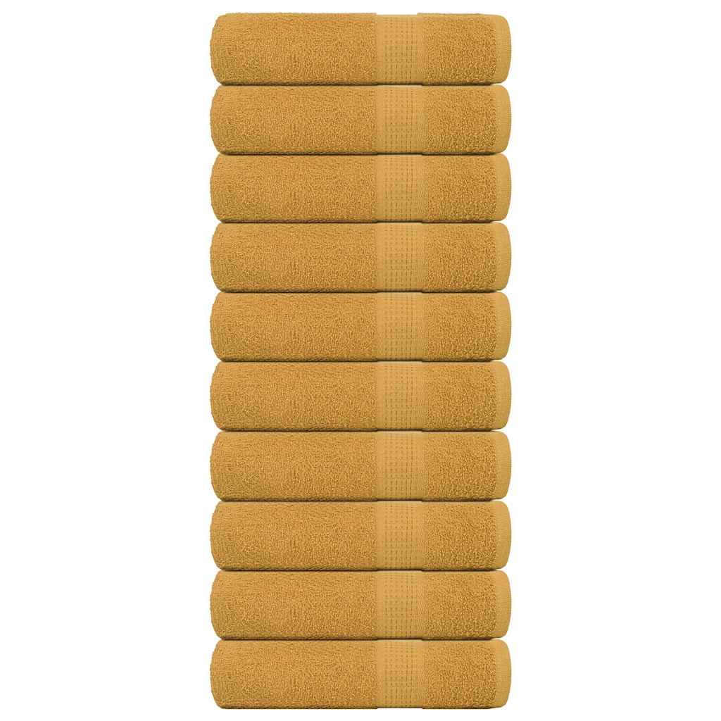 Duschtücher Frogn 10 Stk. Gold 70x140 Cm 360 G/m²