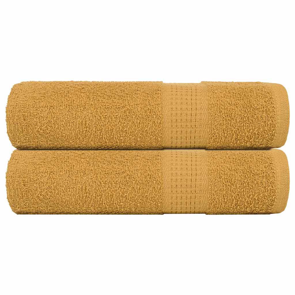 Duschtücher Frogn 2 Stk. Gold 70x140 Cm 360 G/m²
