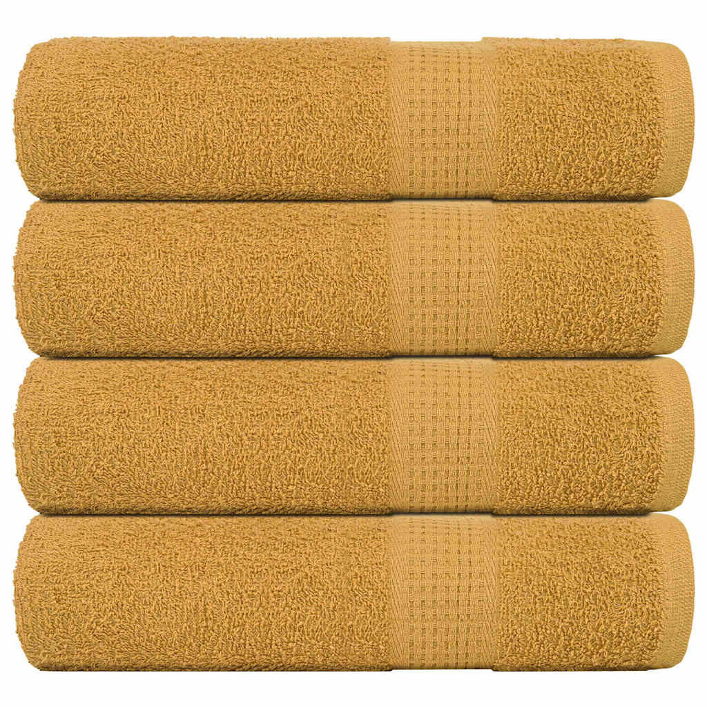 Duschtücher Frogn 4 Stk. Gold 70x140 Cm 360 G/m²