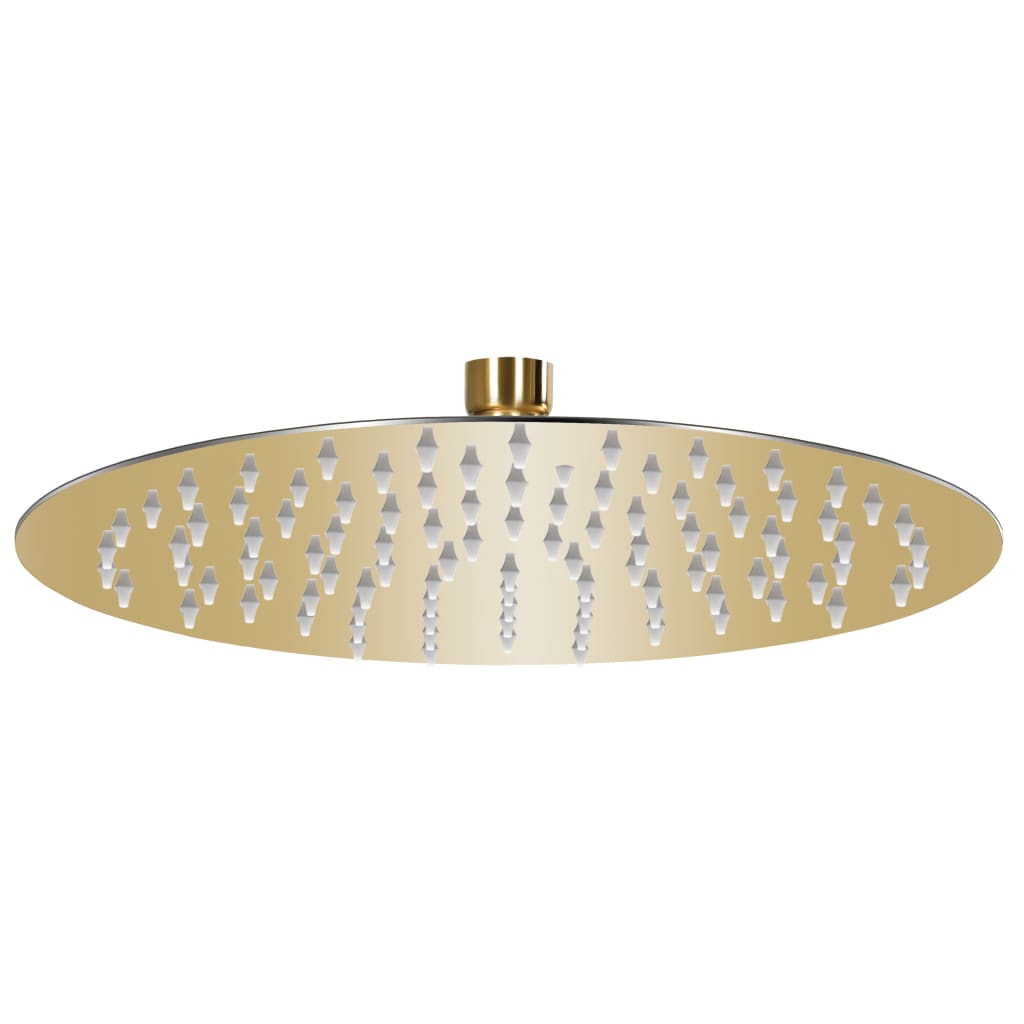 Regenbrause Edelstahl 25 Cm Rund Golden