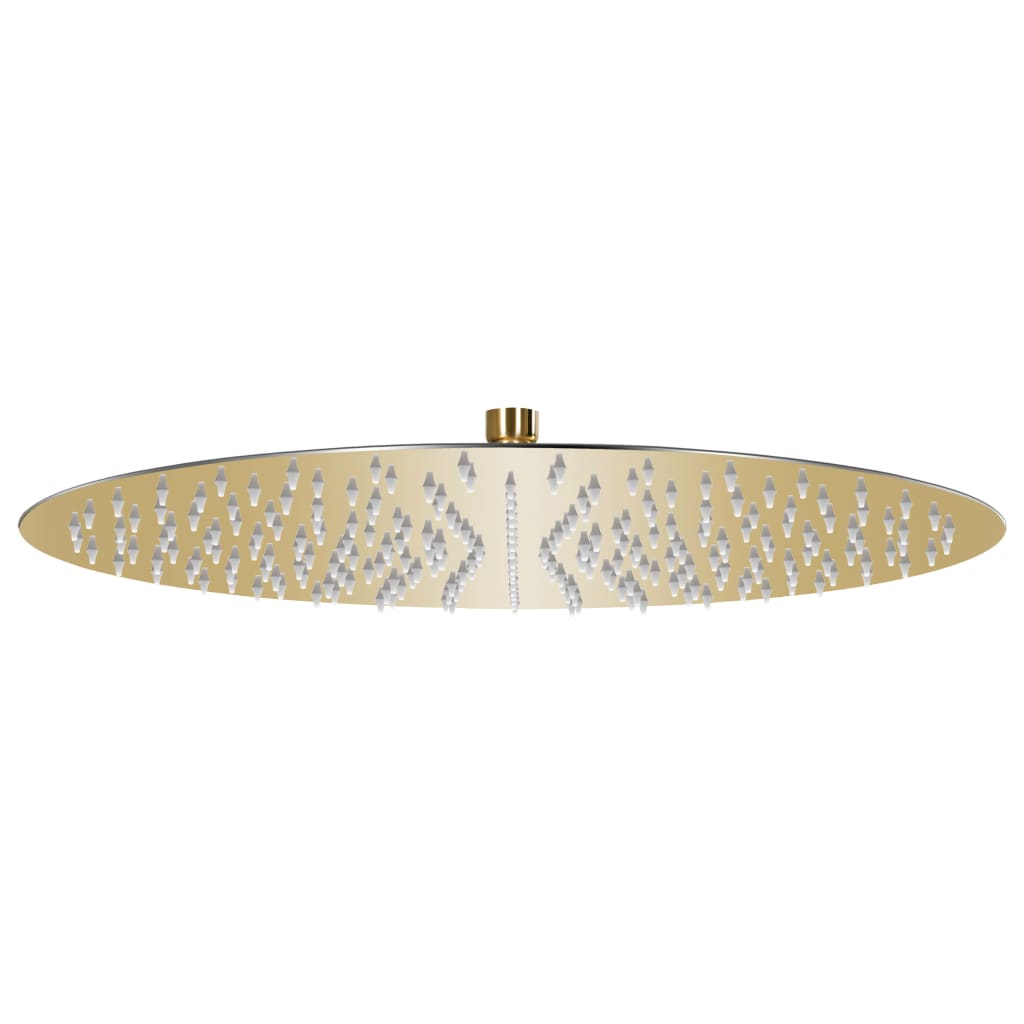 Regenbrause Edelstahl 40 Cm Rund Golden