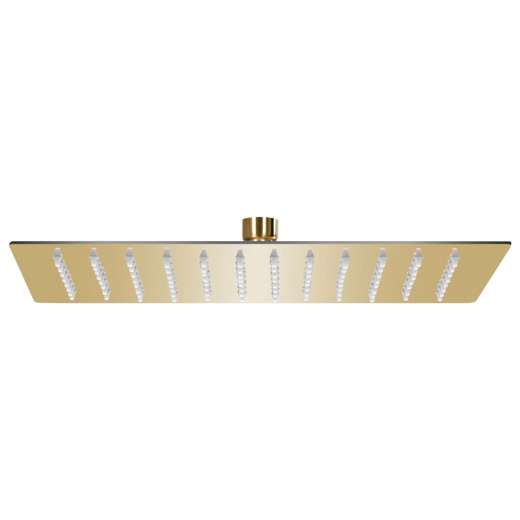 Regenbrause Edelstahl 30x20 Cm Rechteckig Golden