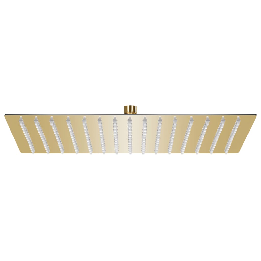 Regenbrause Edelstahl 40x30 Cm Rechteckig Golden