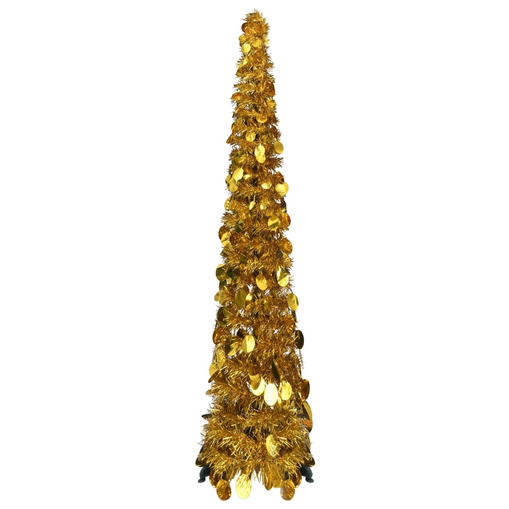 Künstlicher Pop-up-weihnachtsbaum Golden 120 Cm Pet
