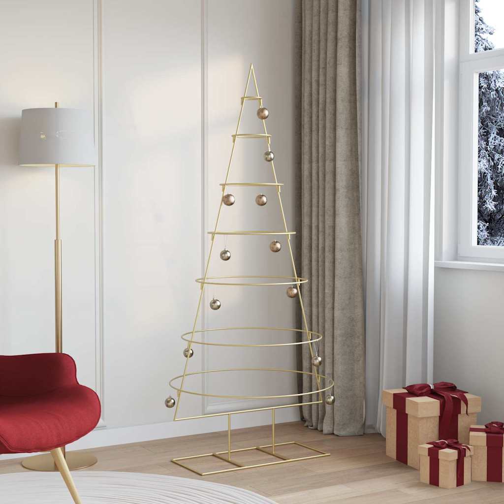 Metall Weihnachtsbaum Gold 180 Cm Pulverbeschichteter Stahl