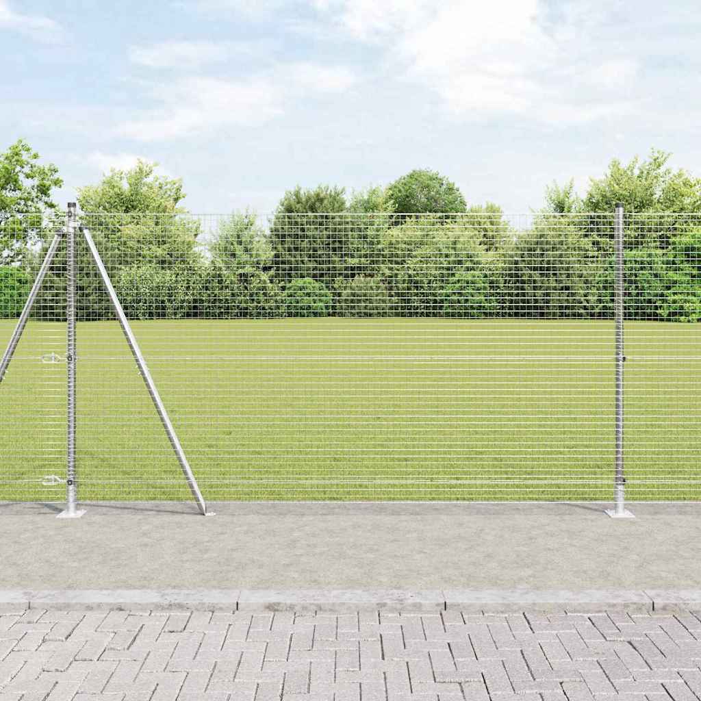 Zaunpfosten Silber 25 X 1,2 M (25 X 25 Mm Netz) Stahl
