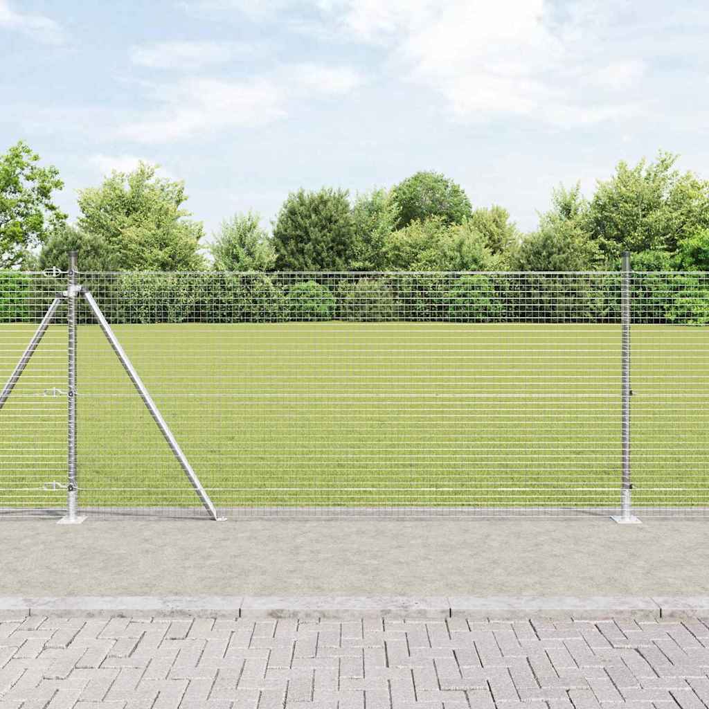 Zaunpfosten Silber 25 X 0,8 M (25 X 25 Mm Mesh) Stahl