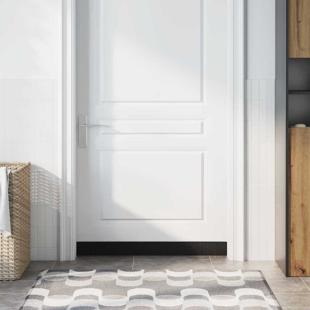 Selbstklebende Türbürstendichtungen 2 Pcs Silber 100 Cm