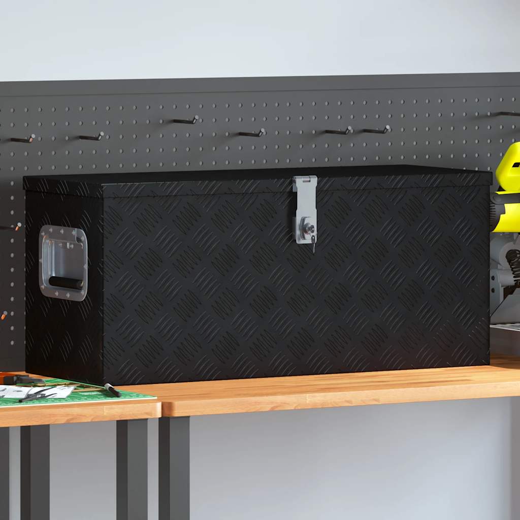 Aluminiumkiste 70×24×42 Cm Trapezförmig Silbern