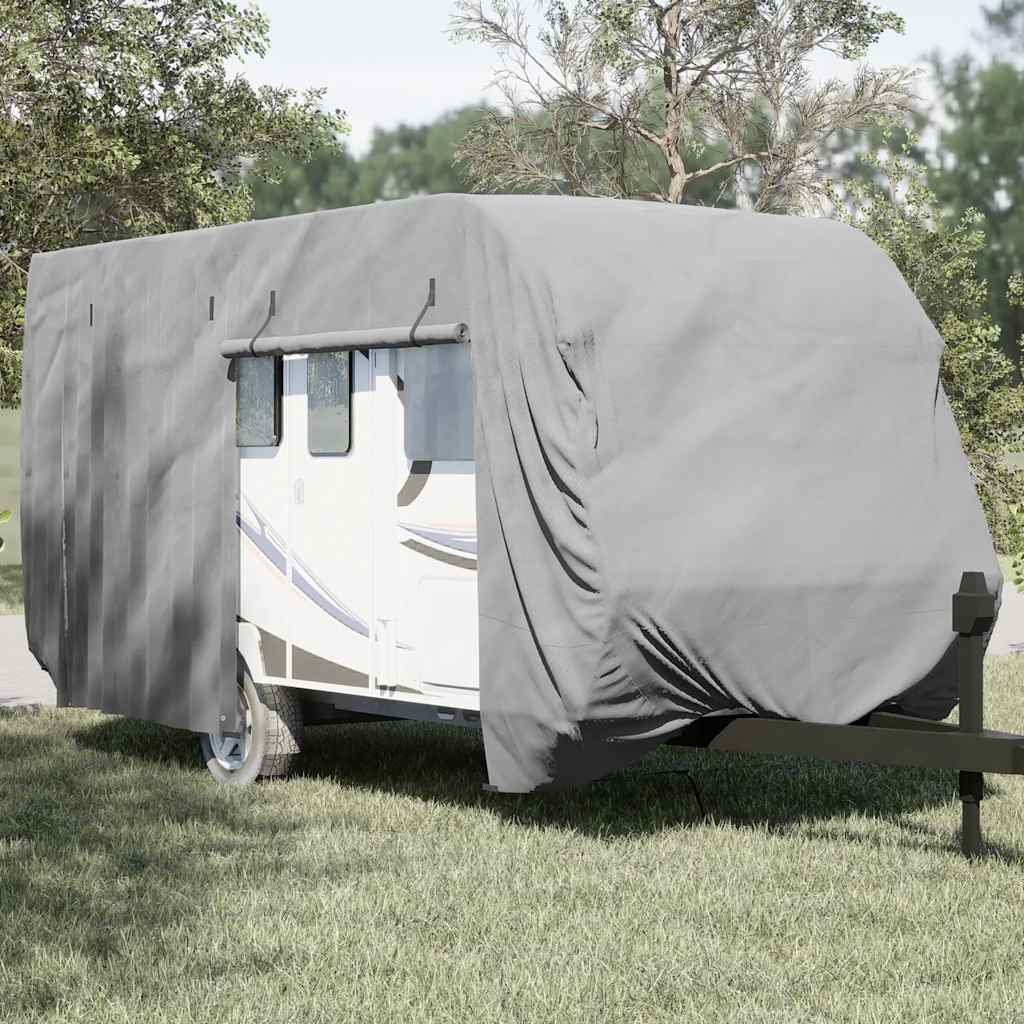 Schutzhülle Für Wohnwagen Grau 550x250x220 Cm Vliesstoff