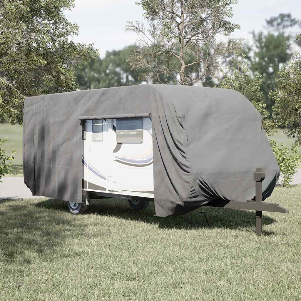 Schutzhülle Für Wohnwagen Grau 732x250x220 Cm Vliesstoff