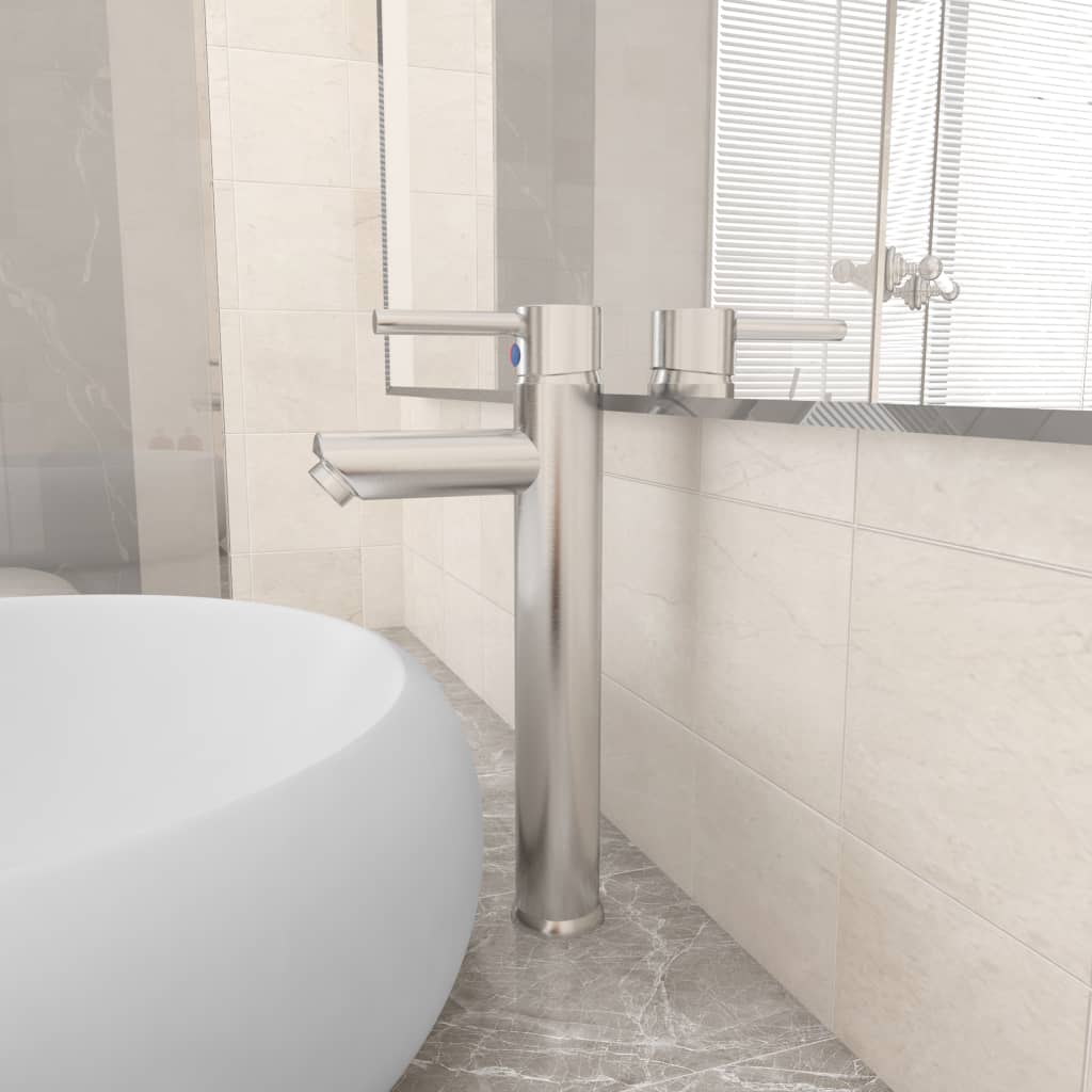 Badezimmer Mischbatterie Silbern 12x30 Cm