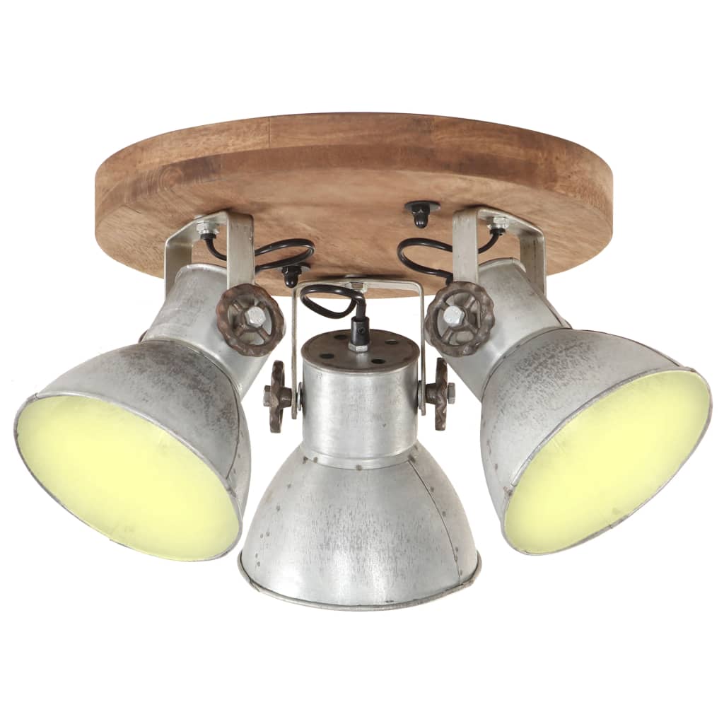 Deckenlampe Industriestil 25 W Silbern 42x27 Cm E27