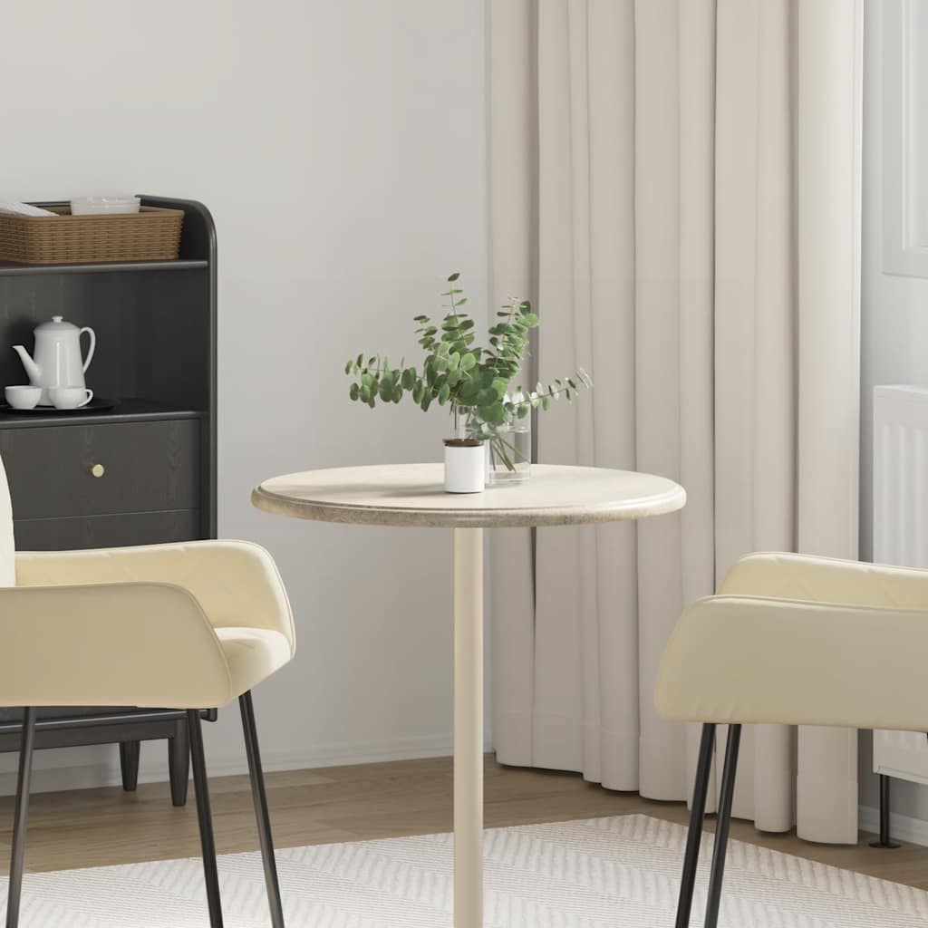 Tischplatte Grau Ø60x2,5 Cm Marmor