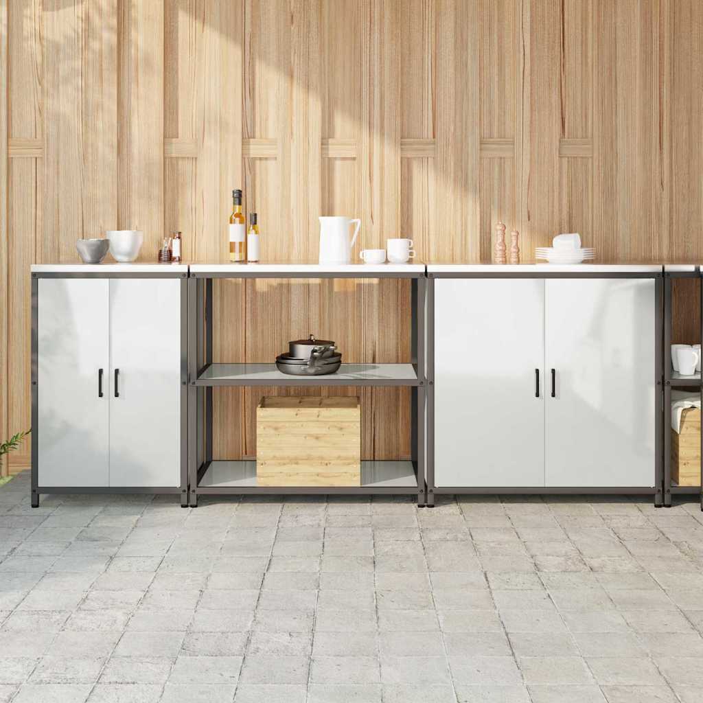 Aufbewahrungsset Für Die Küche 3 Pcs Silber Verzinkter Stahl