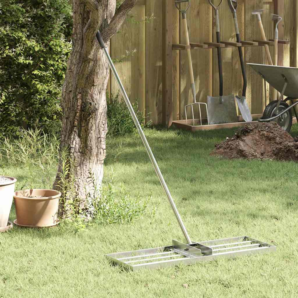Gartenrechen Silber 75 X 25 X 200 Cm Edelstahl