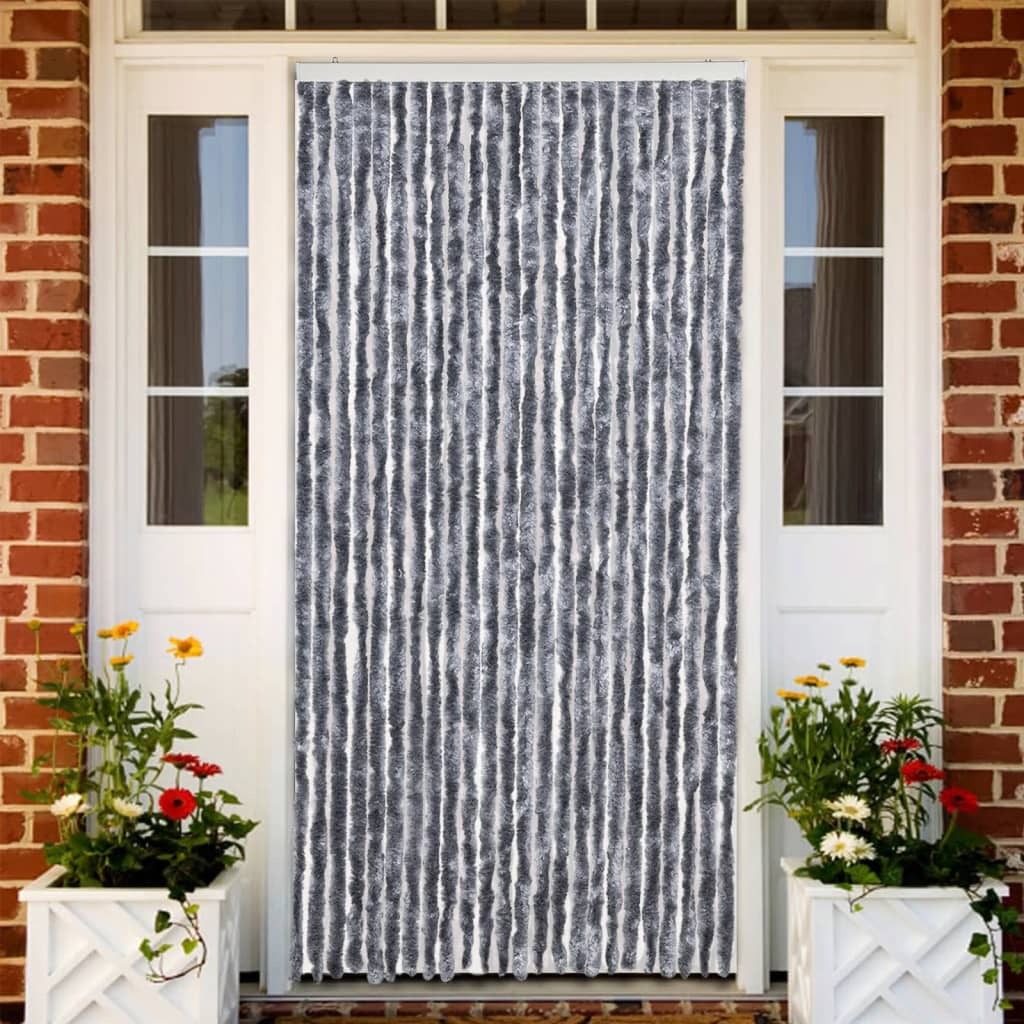 Fliegenvorhang Silbern 100x200 Cm Chenille