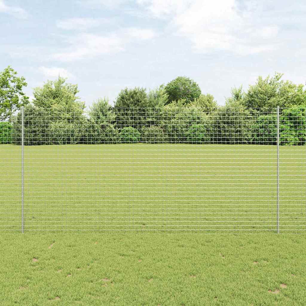 Zaunpfosten 5 Pcs Silber 150 Cm Stahl