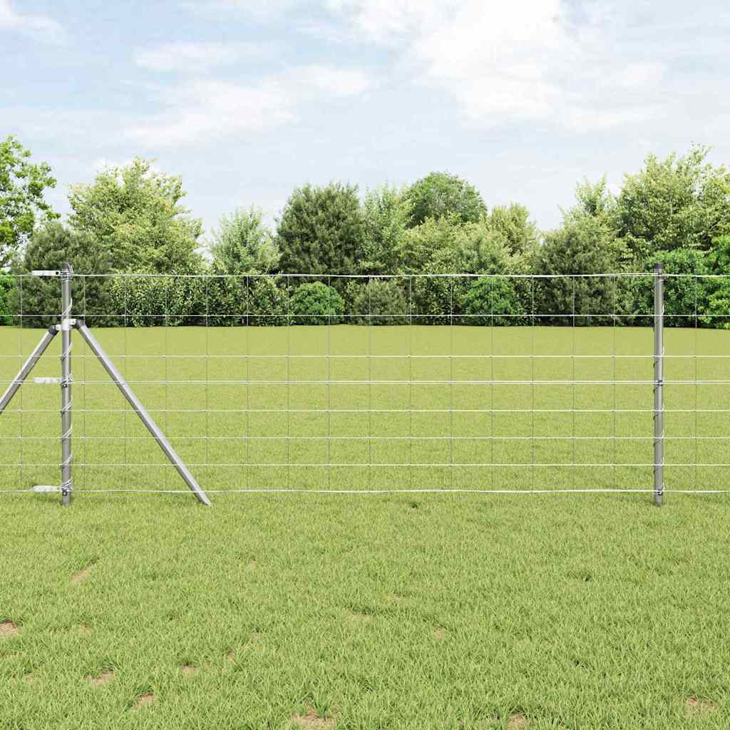 Feldzaun Silber 25 X 0,8 M Verzinkter Stahl