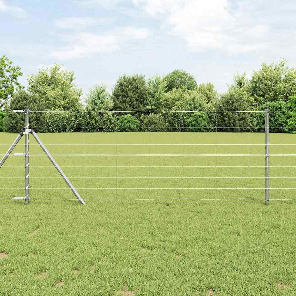 Feldzaun Silber 50 X 0,8 M Verzinkter Stahl