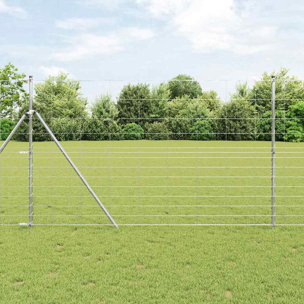 Feldzaun Silber 50 X 1,5 M Verzinkter Stahl
