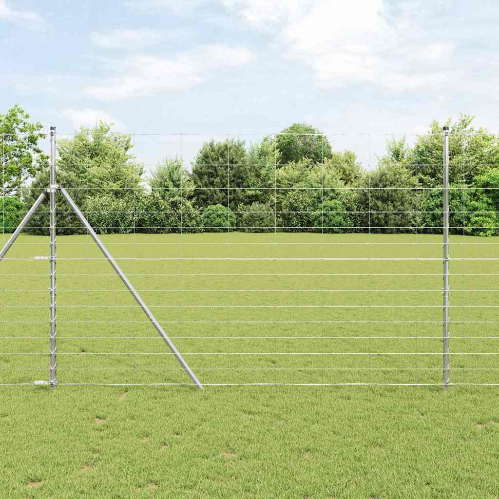 Feldzaun Silber 50 X 1,6 M Verzinkter Stahl