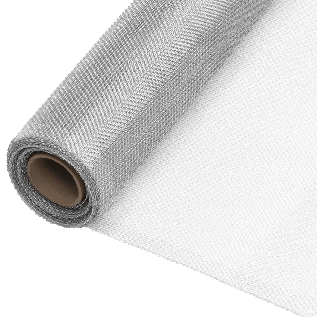 Fliegengitter Aluminium 80x1000 Cm Silbern