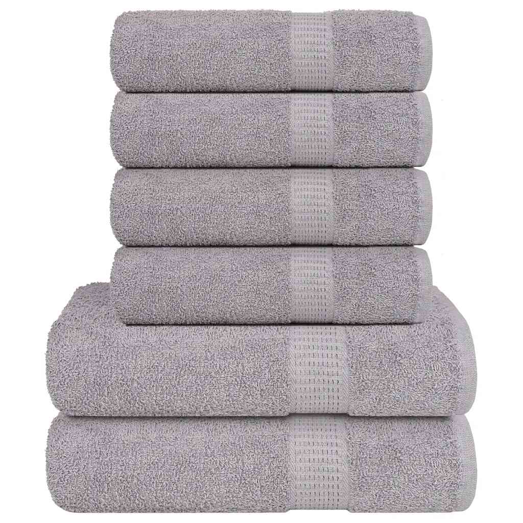 6-tlg. Handtuch-set Frogn Grau 360 G/m²