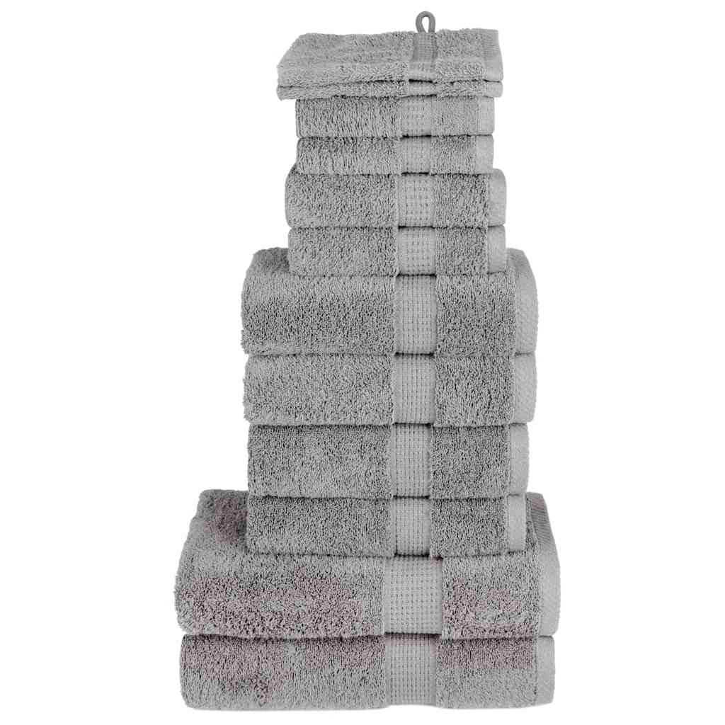 12 Tlg. Premium-handtuch-set Solund Grau 600 G/m²