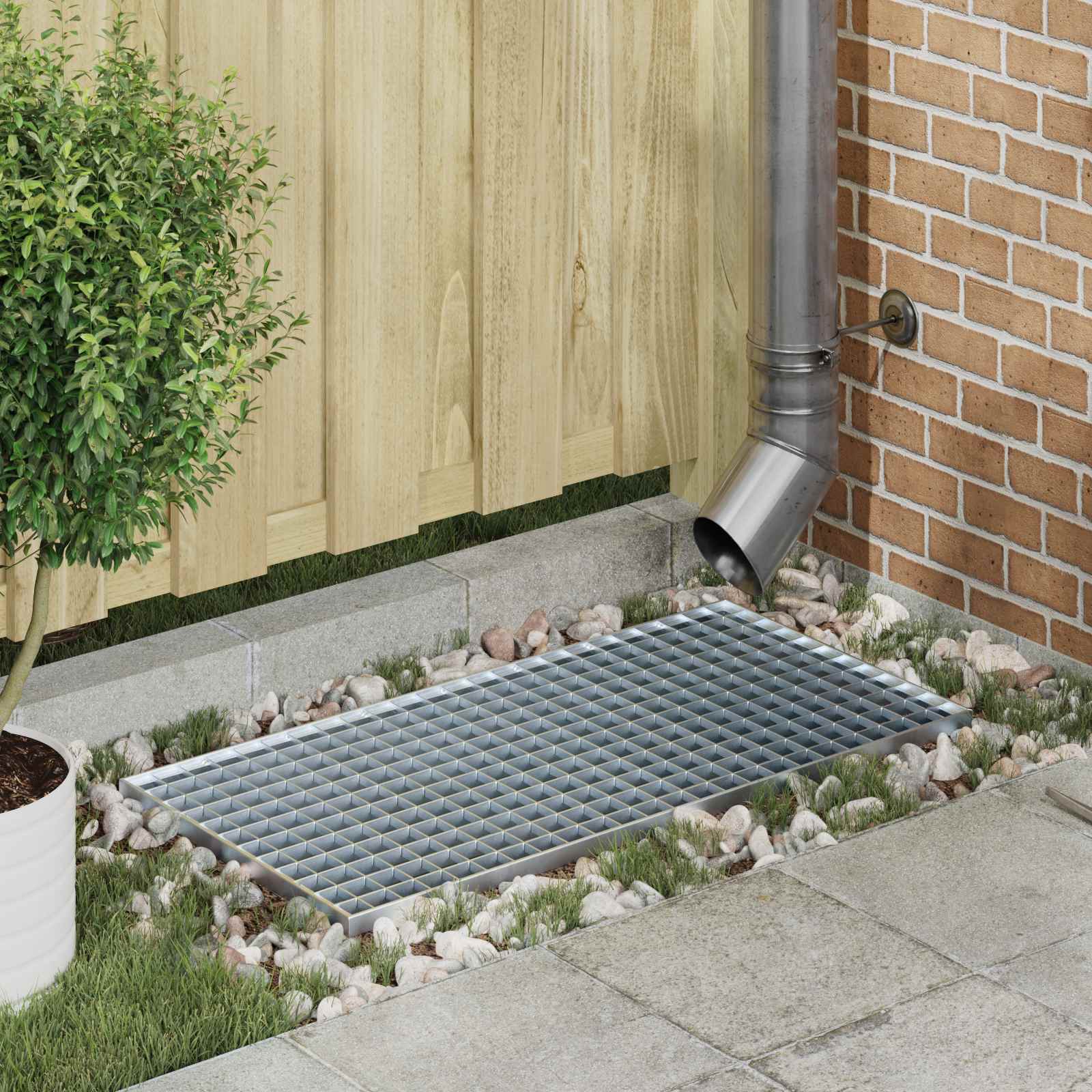 Gitter Silber 80 X 40 X 2 Cm Feuerverzinkter Stahl
