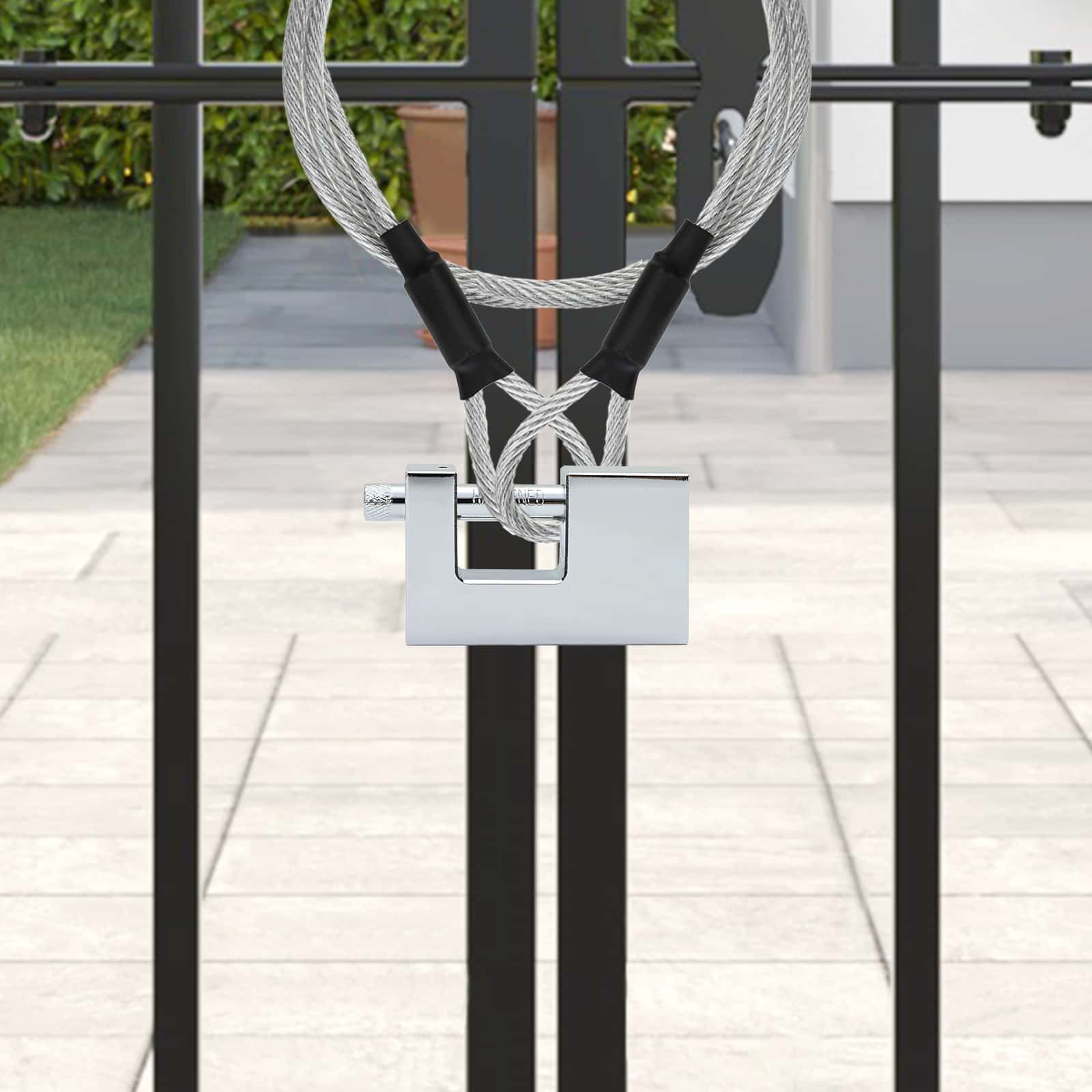 Vorhängeschloss 6 Pcs Silber Stahl
