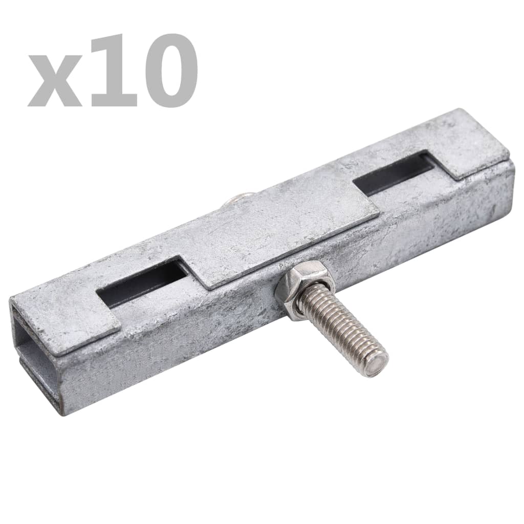 U-mattenverbinder 10 Sets Silbern